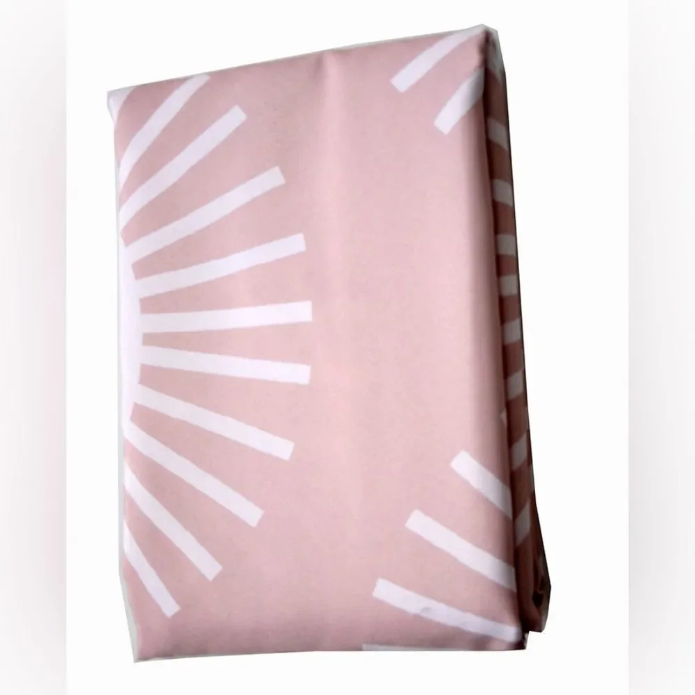 NWOT Society6 Pink Soleil Sun Pattern Designer Shower Curtain 69